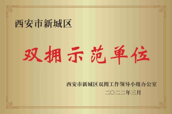 新城區(qū)雙擁示范單位