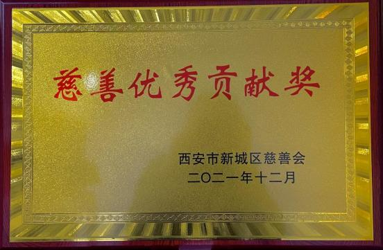 新城區(qū)慈善優(yōu)秀貢獻(xiàn)獎(jiǎng)